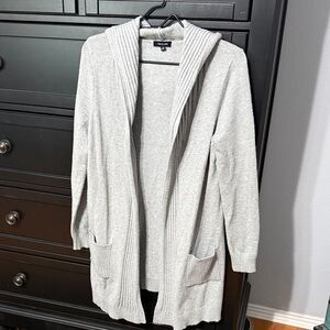Verve Ami Light Gray Hooded Cardigan
